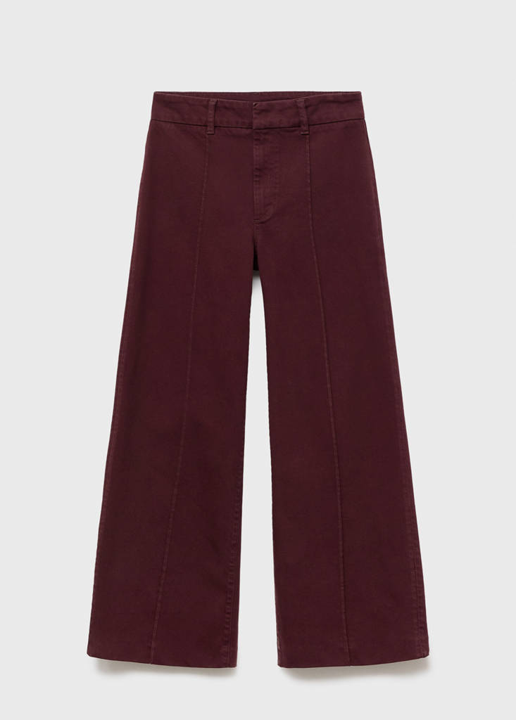 Jean Large Taille Haute À Coutures