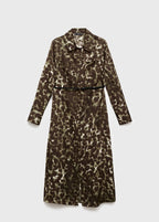 Robe Chemisier Imprimée Avec Ceinture