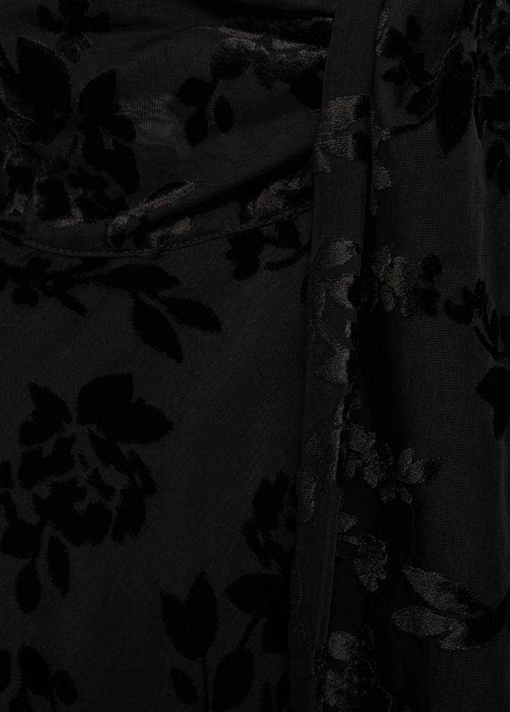 Robe Jacquard Floral Foulard
