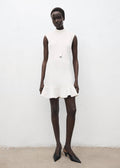 Robe À Volants Et Col Cheminée