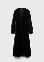 Robe Gaze Manches Bouffantes