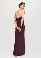Robe Satinée Col V