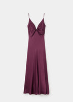 Robe Satinée Col V