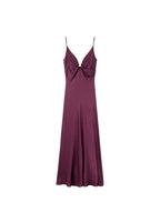 Robe Satinée Col V