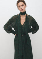Robe Imprimée Avec Foulard