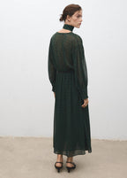 Robe Imprimée Avec Foulard