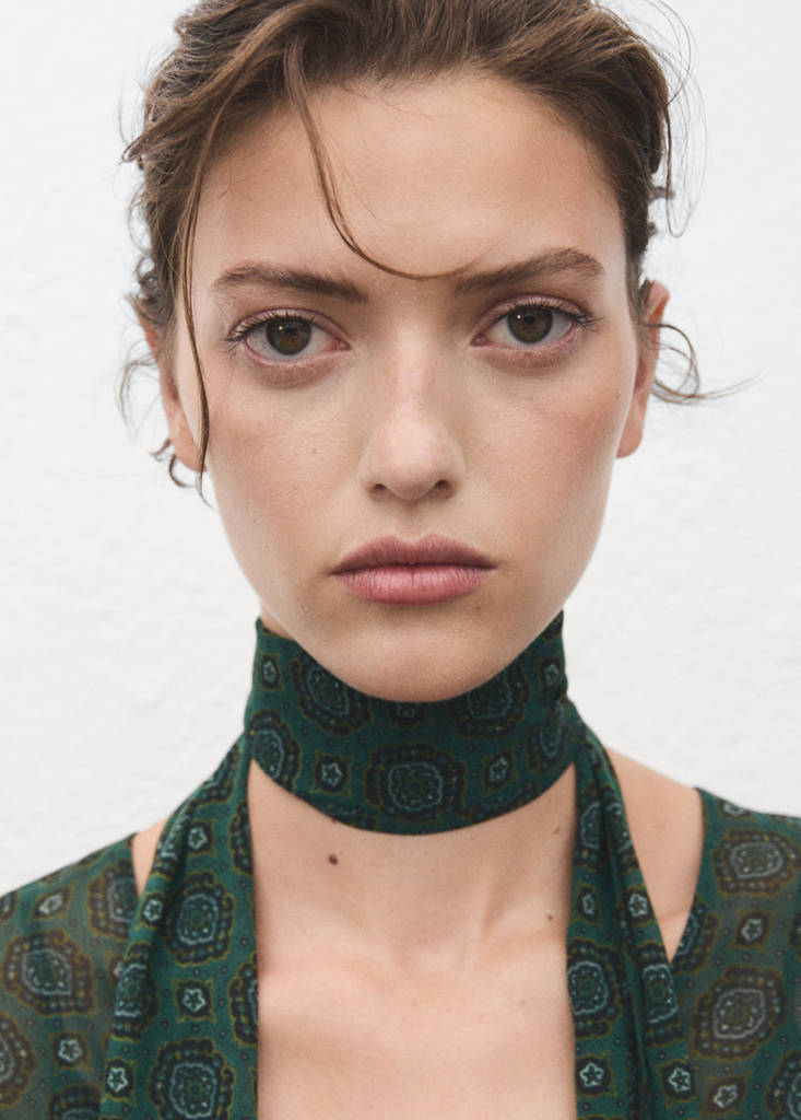 Robe Imprimée Avec Foulard