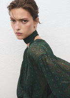 Robe Imprimée Avec Foulard