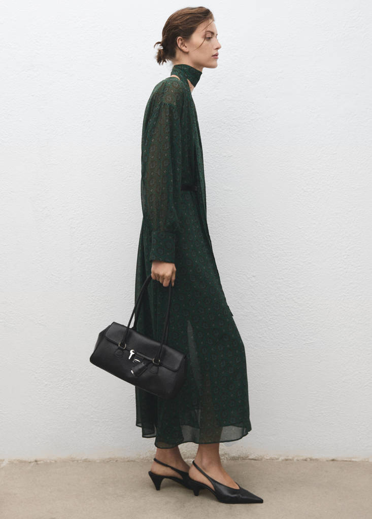 Robe Imprimée Avec Foulard