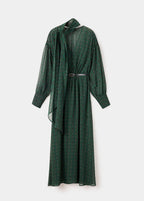 Robe Imprimée Avec Foulard