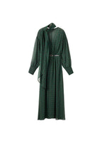 Robe Imprimée Avec Foulard