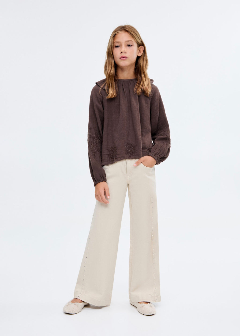 Blouse Maggie Marron - Fille