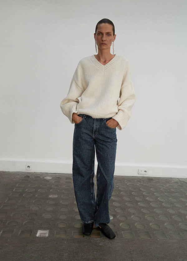 Jeans Dritti A Vita Normale