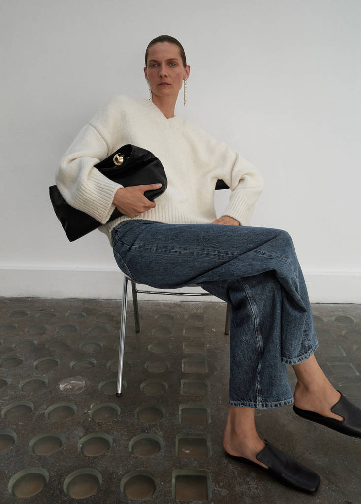 Jeans Dritti A Vita Normale