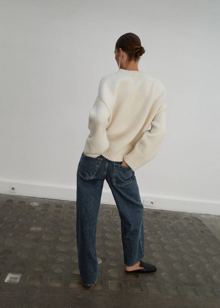Jeans Dritti A Vita Normale