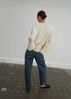 Jeans Dritti A Vita Normale