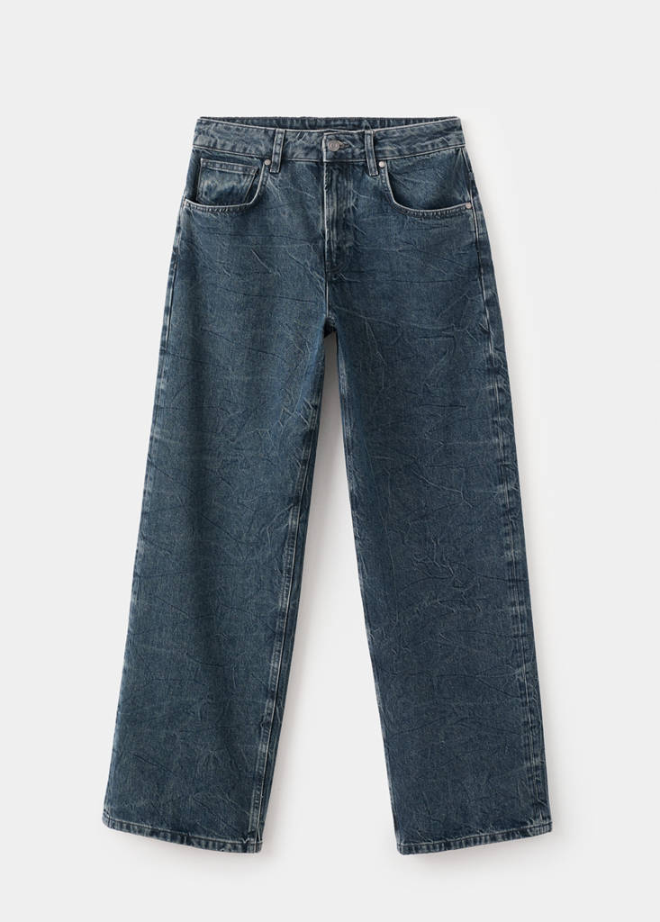 Jeans Dritti A Vita Normale