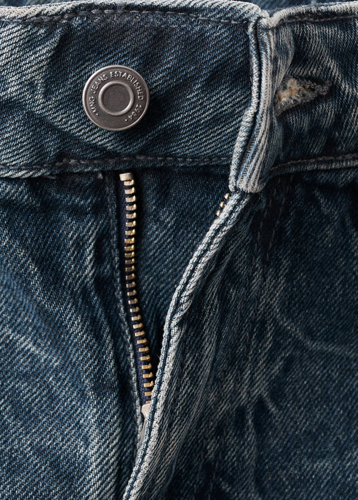 Jeans Dritti A Vita Normale