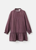 Robe Carmela Bordeaux - Fille