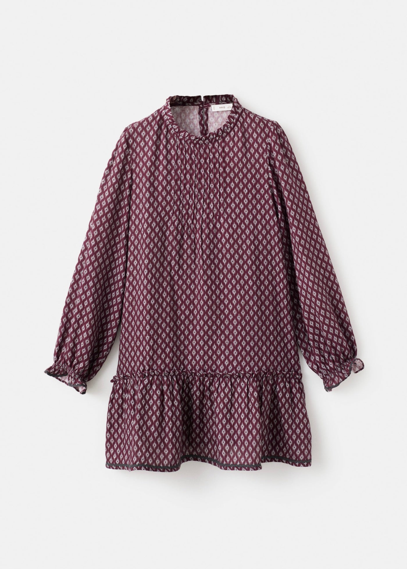 Robe Carmela Bordeaux - Fille