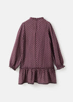 Robe Carmela Bordeaux - Fille