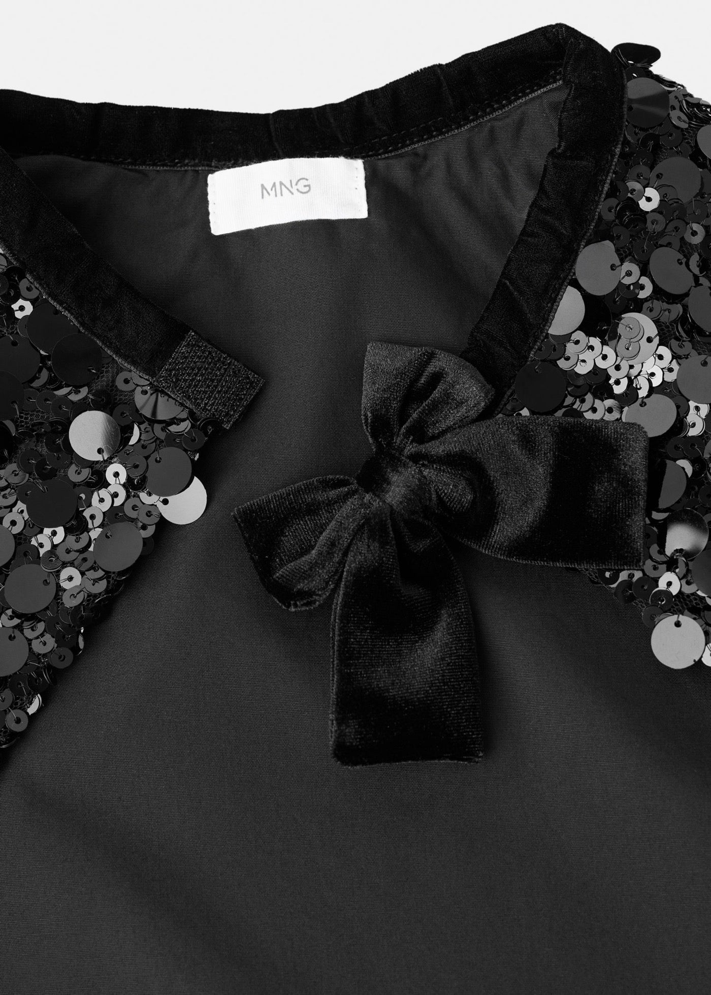 Cape Sequinc Noir - Fille