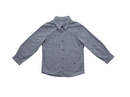 Bonpoint - Chemise À Carreaux Gris Et Bleus - 4 Ans