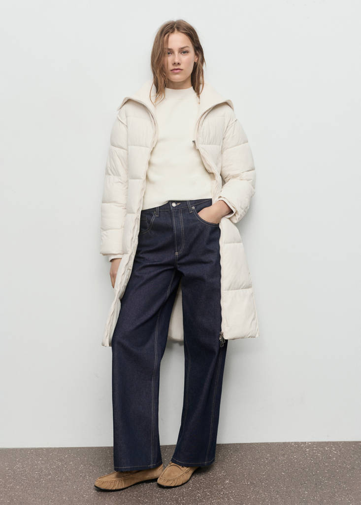 Anorak Matelassé Tissu Combiné