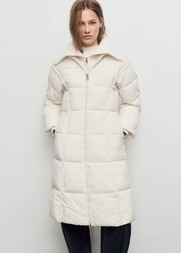 Anorak Matelassé Tissu Combiné