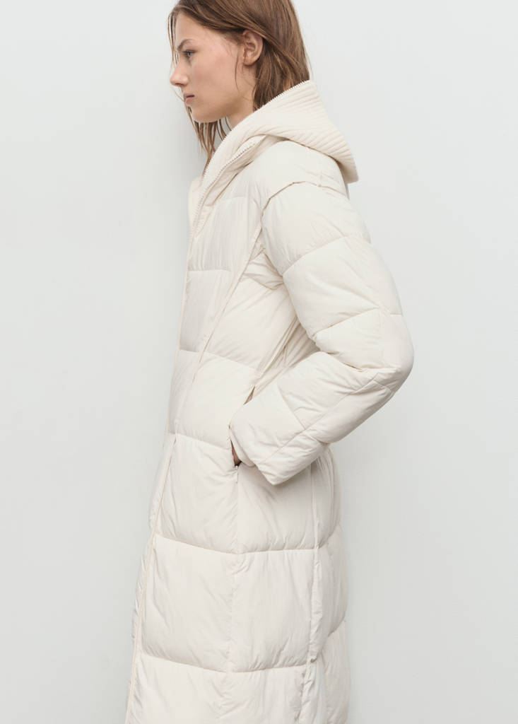 Anorak Matelassé Tissu Combiné