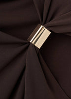 Top Col Asymétrique Détail Métallique