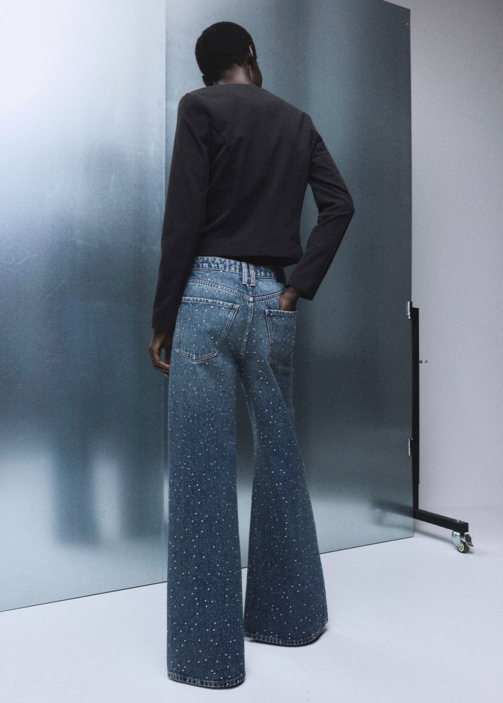 Jean Large À Strass