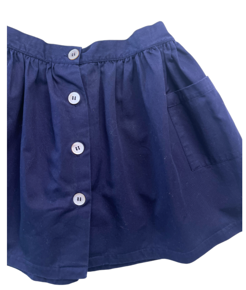 Bonton - Jupe Bleu Marine Boutonnée - 6 Ans