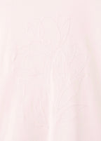 T-Shirt Coton Broderie À Fleurs