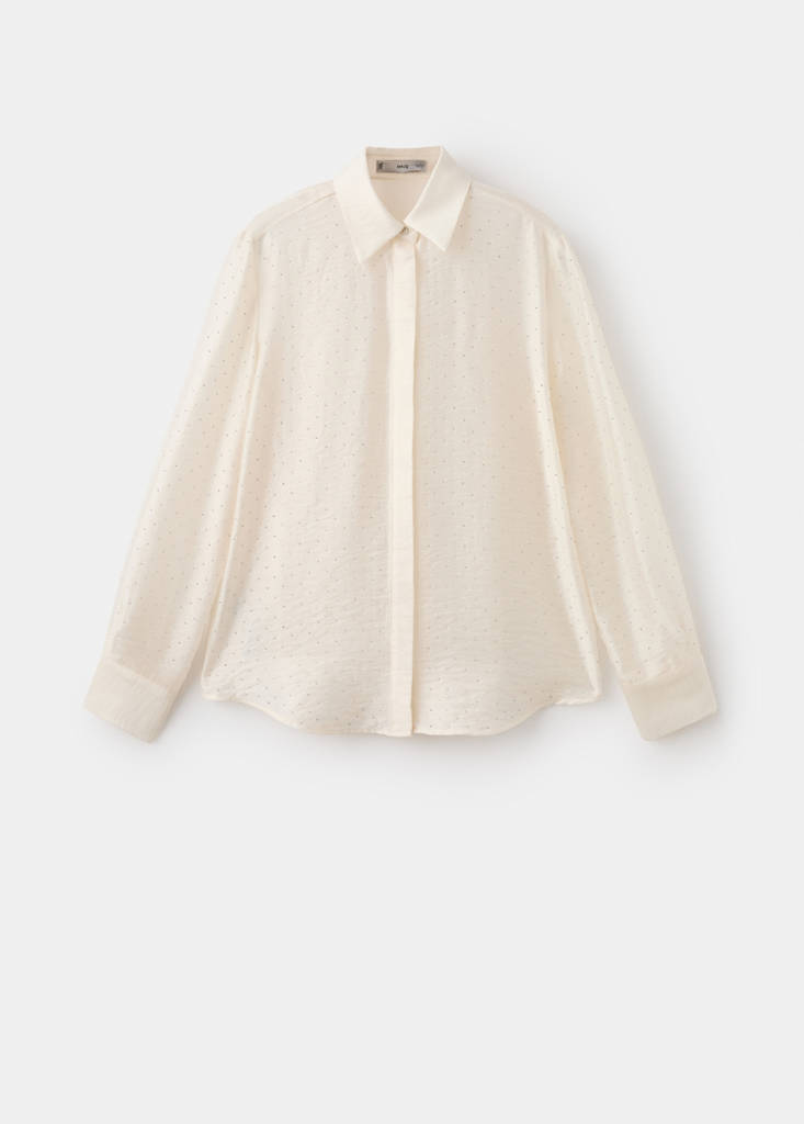 Chemise Satinée Strass