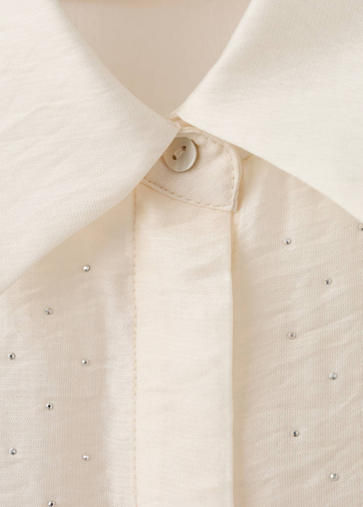 Chemise Satinée Strass
