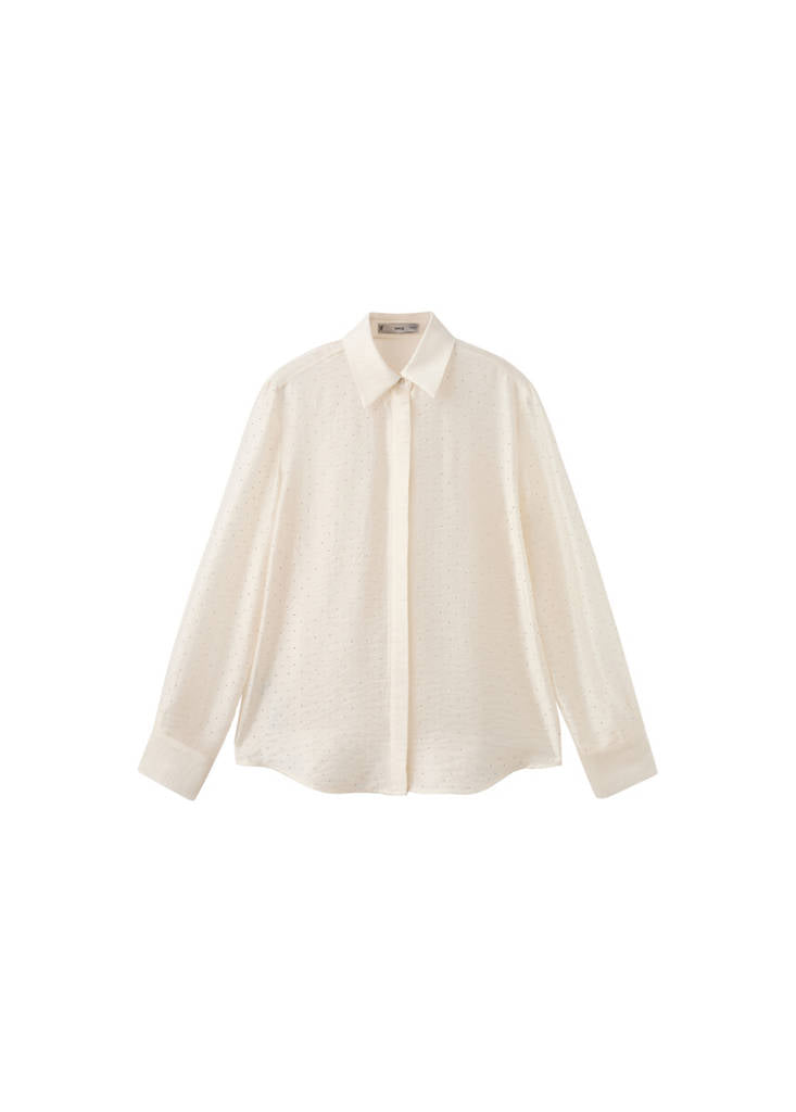 Chemise Satinée Strass