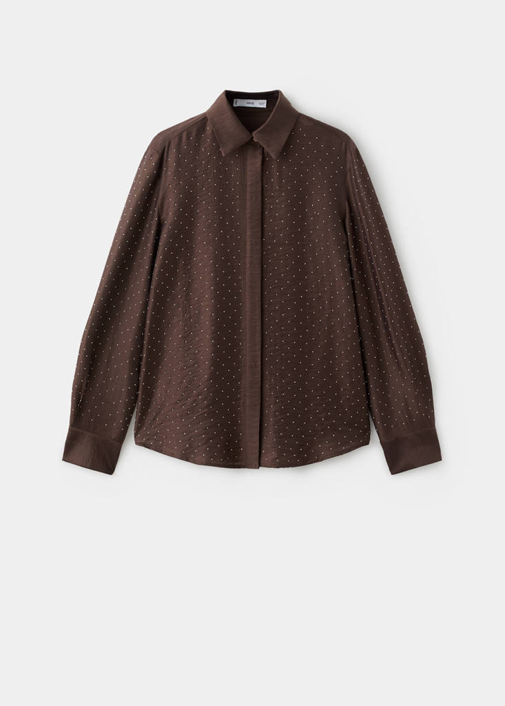 Chemise Satinée Strass