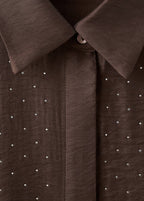 Chemise Satinée Strass