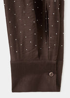 Chemise Satinée Strass