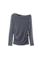 Top Dentelle Col Asymétrique
