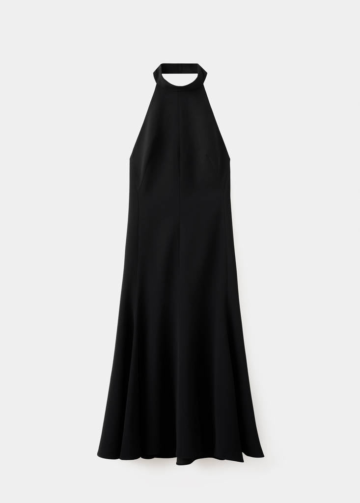 Robe Col Halter Dos Nu