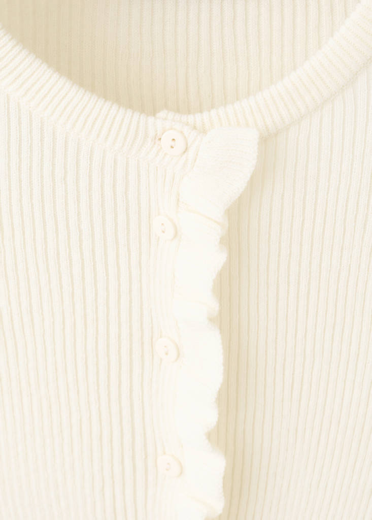 Cardigan Bords Festonnés