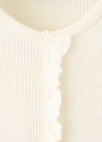 Cardigan Bords Festonnés