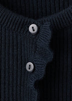 Cardigan Bords Festonnés