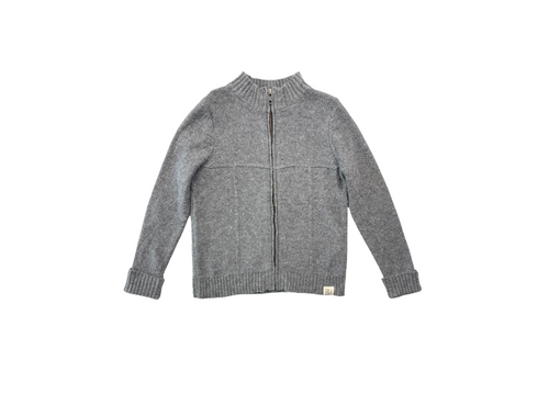 Bonpoint - Gilet Gris En Laine - 6 Ans