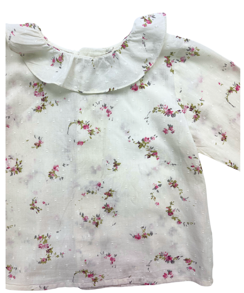 Bonpoint - Chemise Écrue À Motif Floral - 2 Ans