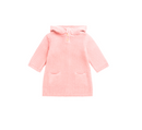 Bonpoint - Burnou Rose En Maille De Coton Rose - 3 Mois