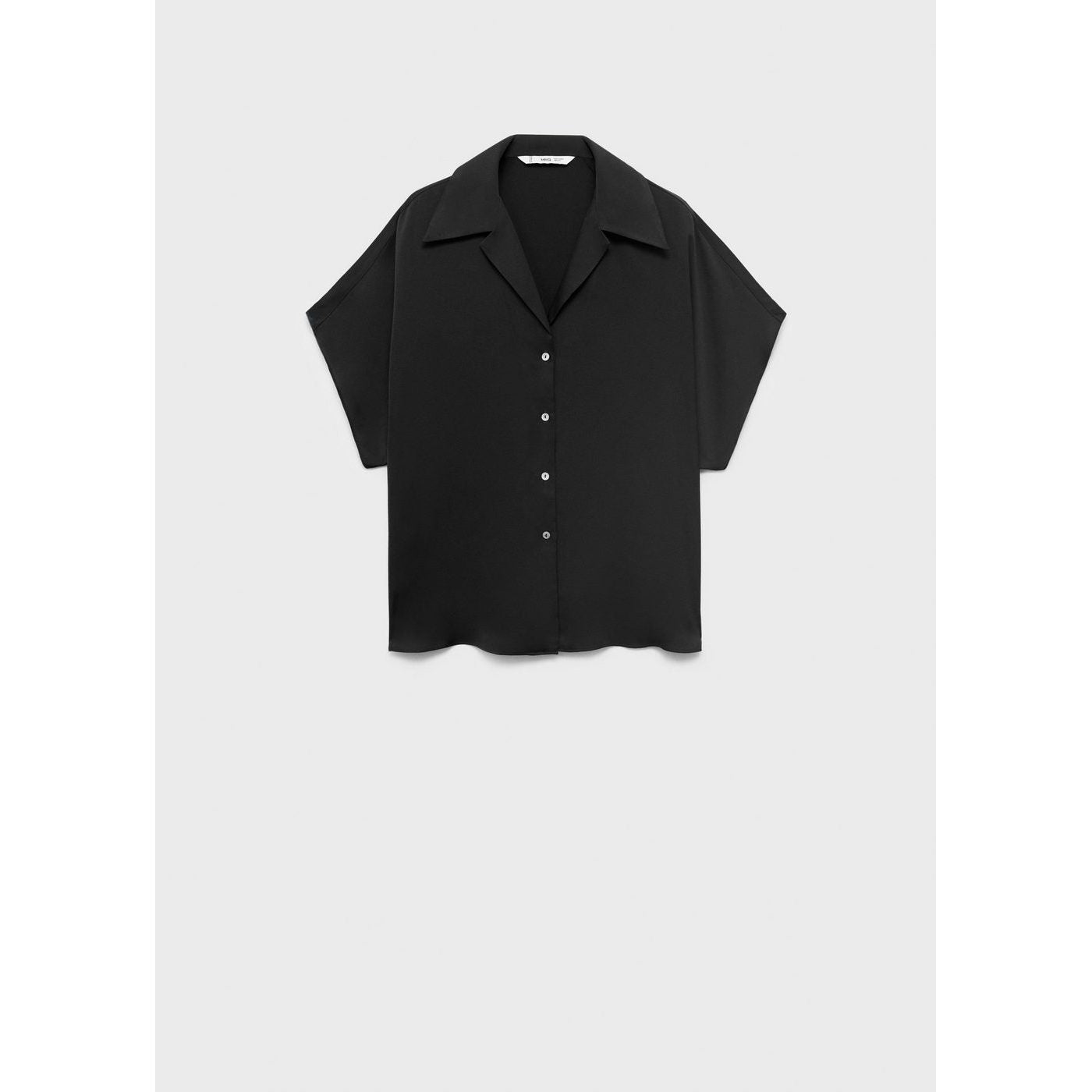 Camisa Satinada Manga Corta