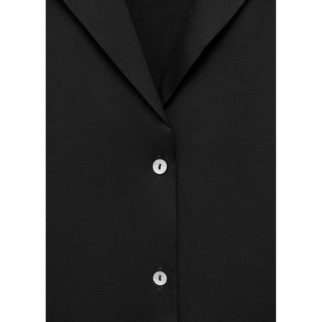 Camisa Satinada Manga Corta